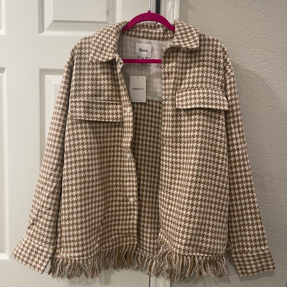 Forever 21 Womens Tassel Shacket, NWT